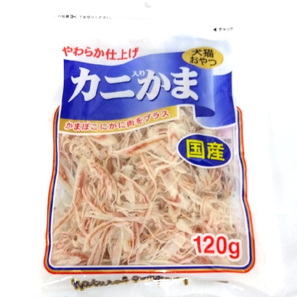 Amazon.co.jp: フジサワ カニ入りかま 120g ペット用おやつ 犬 猫
